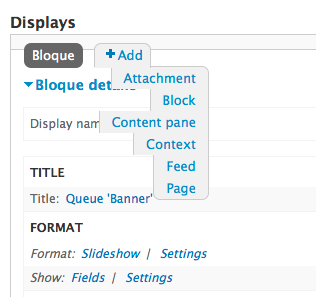 Drupal Views displays