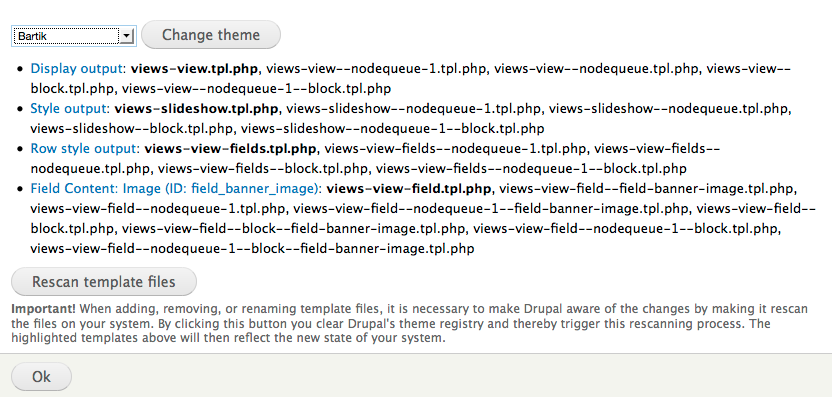 Drupal views templates